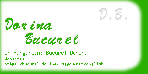 dorina bucurel business card